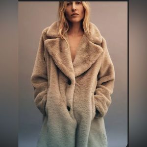 Zara Faux Fur Coat